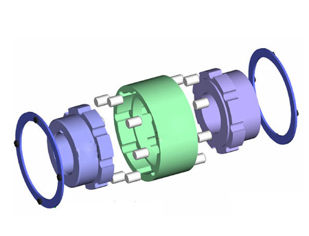 ZLD型圆锥形轴孔弹性柱销齿式联轴器